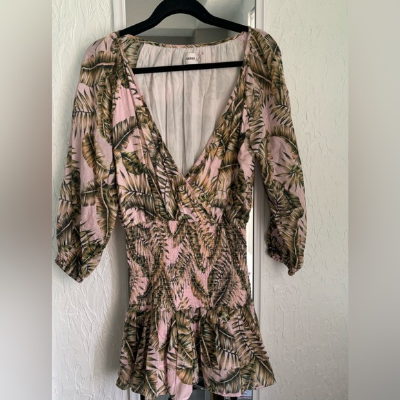 SUBOO Palma Faux-wrap Mini Dress Size 4 - Picture 2 of 5